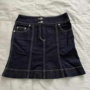 Vivienne Westwood Dark Wash Denim Mini Skirt
